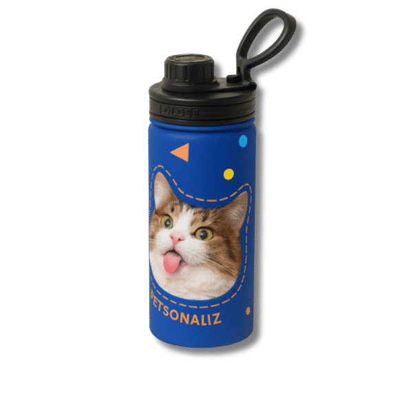 4 Cusom Flip-Top Water Bottle