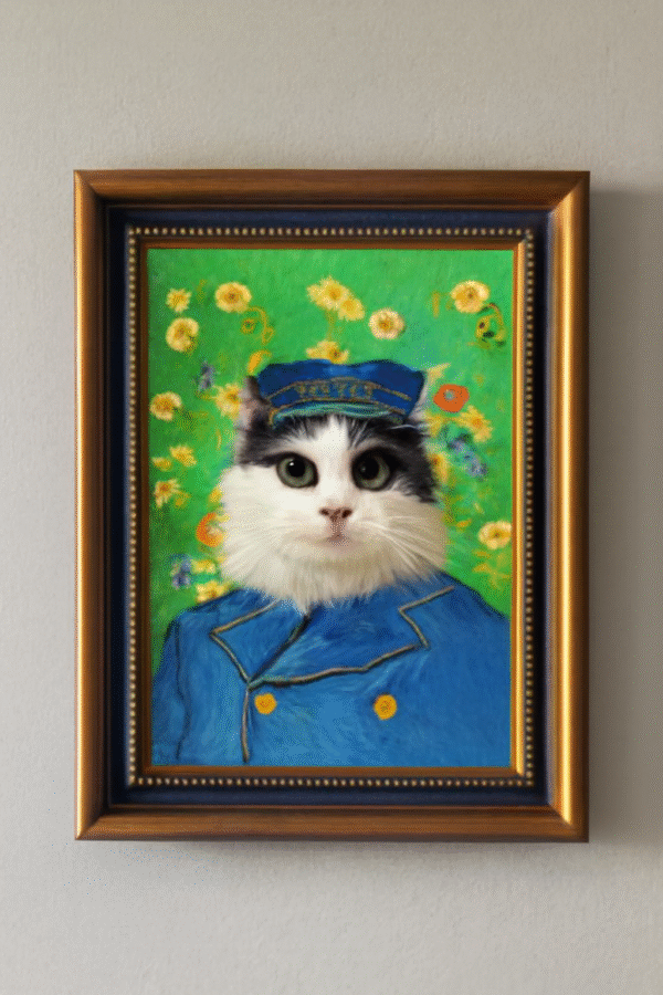 邮递员 Retro style decorative painting